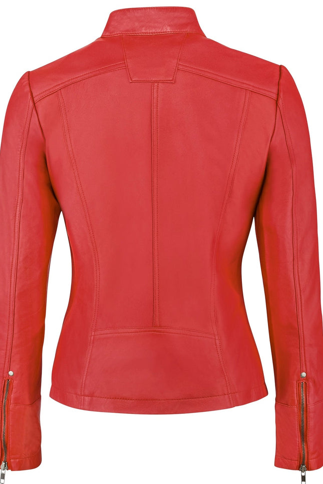 Urban 5884 Rt Rood - Ladies Leather Jacket Sheep-Urban 5884-Urbanheer