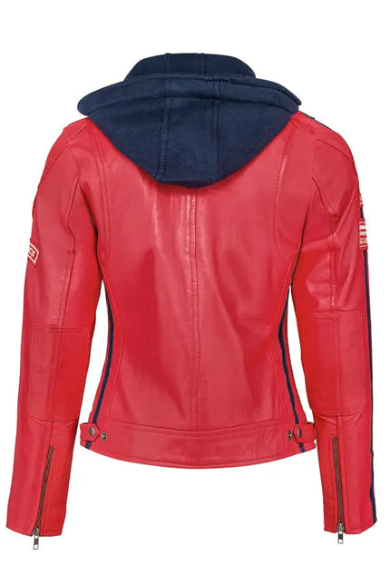 Urban Sixty Six Biker Lamb Skin Jacket-Apparel & Accessories-Urban 5884-Urbanheer