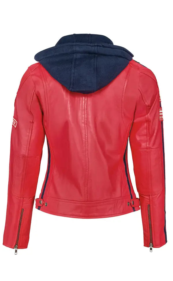 Urban Sixty Six Biker Lamb Skin Jacket-Apparel & Accessories-Urban 5884-Urbanheer