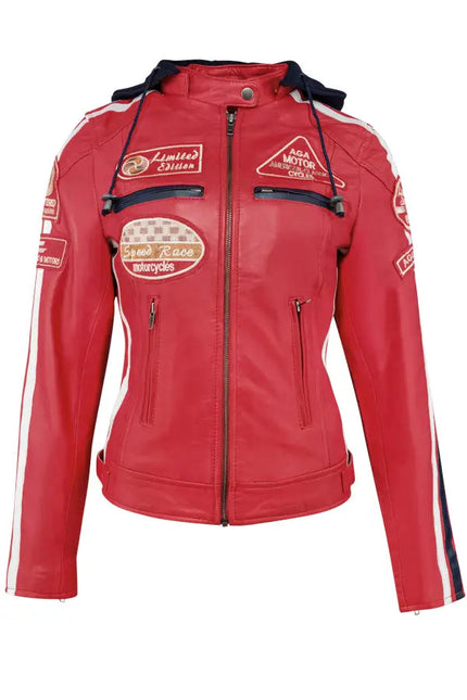 Urban Sixty Six Biker Lamb Skin Jacket-Apparel & Accessories-Urban 5884-Urbanheer