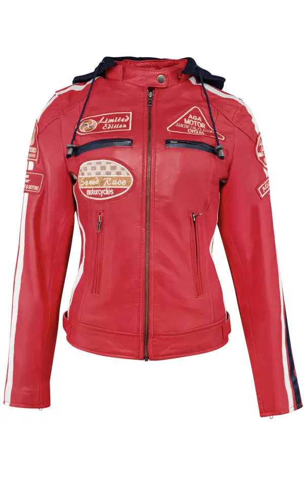 Urban Sixty Six Biker Lamb Skin Jacket-Apparel & Accessories-Urban 5884-Urbanheer