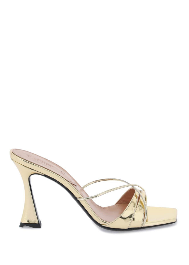 D'Accori Metallic Leather Lust Mules Gold-D'ACCORI-36-Urbanheer