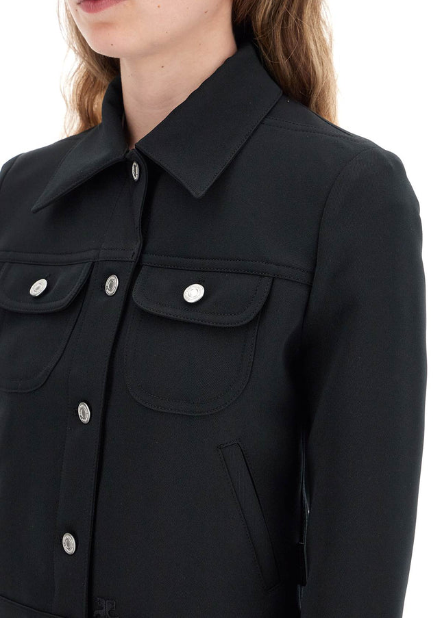 Courreges twill trucker jacket in