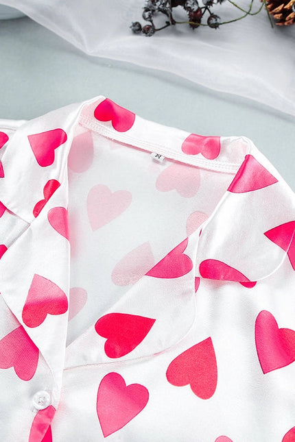 Valentine's Day Love Pajamas Shorts Two-Piece Loungewear Set