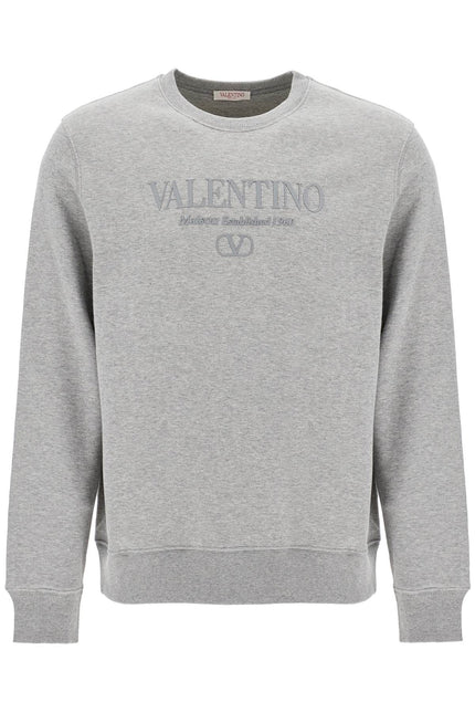 Valentino GARAVANI crewneck sweatshirt with logo - Grey