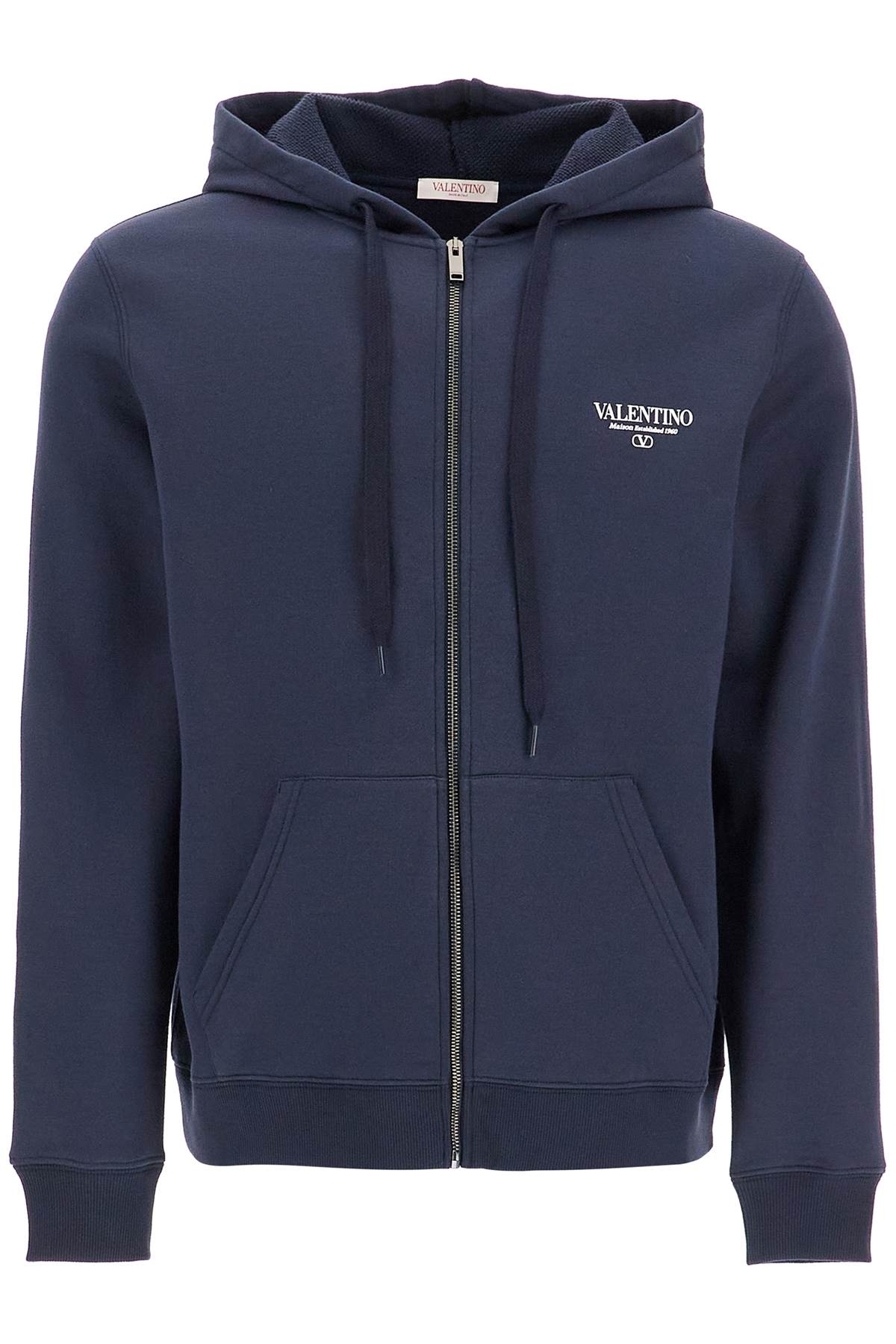 Valentino GARAVANI "full zip sweatshirt with logo print - Blue