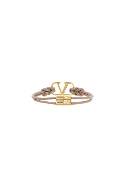 Valentino GARAVANI leather vlogo signature bracelet - Neutral