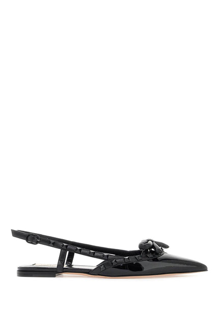 Valentino GARAVANI rockstud bow slingback - Black