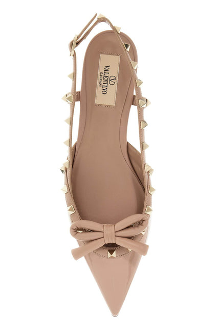 Valentino GARAVANI rockstud bow slingback baller - Neutral