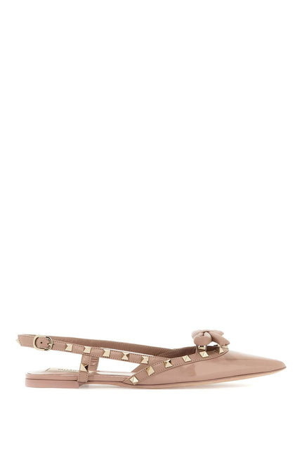 Valentino GARAVANI rockstud bow slingback baller - Neutral