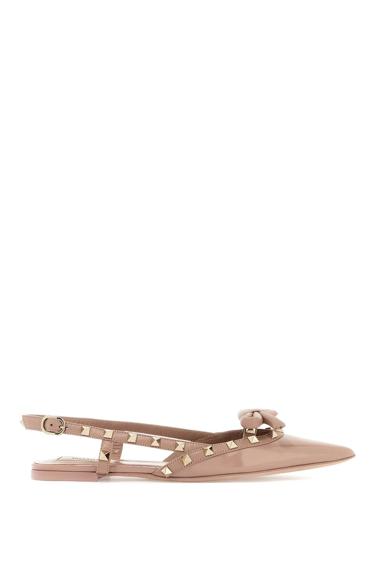 Valentino GARAVANI rockstud bow slingback baller - Neutral