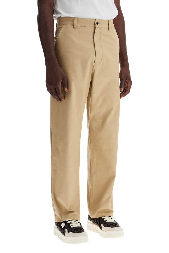 Valentino GARAVANI stretch canvas cargo pants for men. - Beige