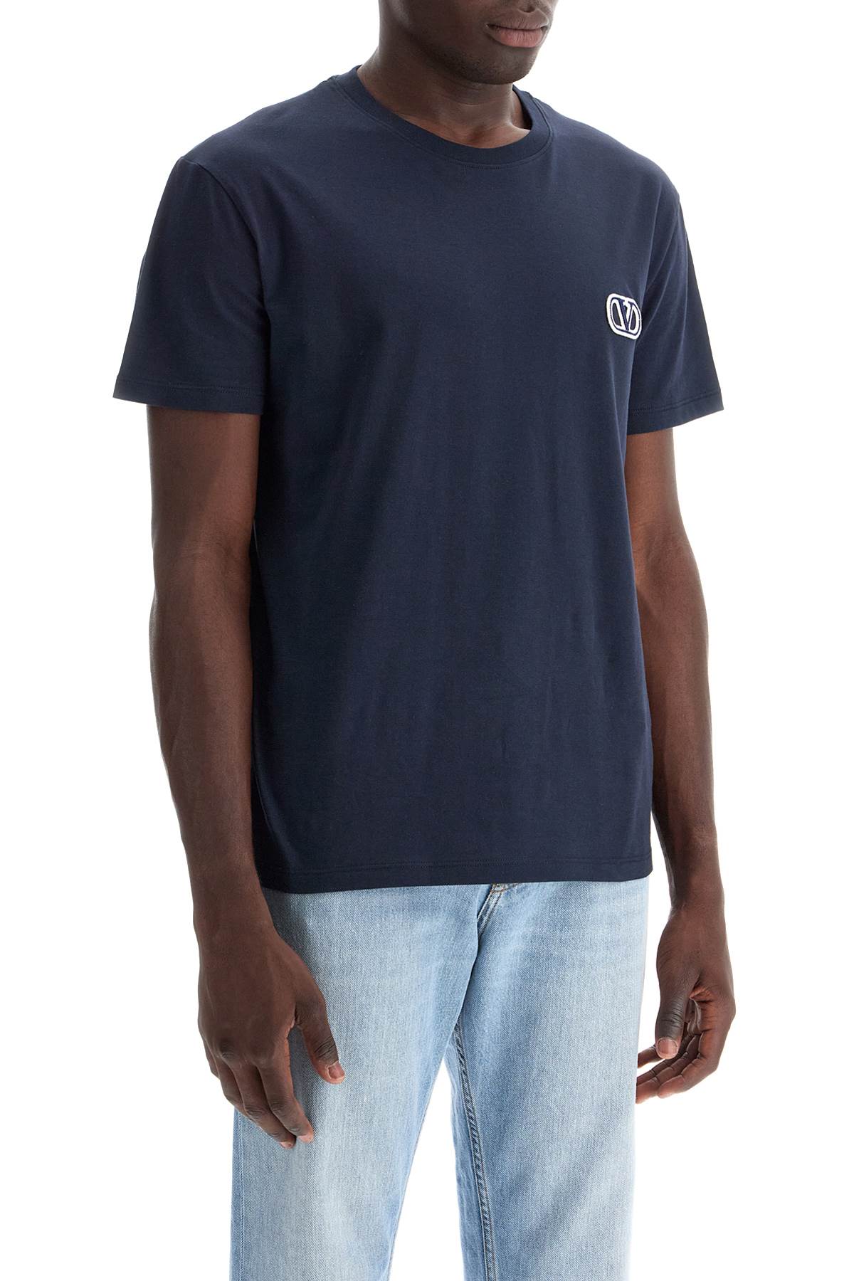 Valentino GARAVANI t-shirt with vlogo signature patch - Blue