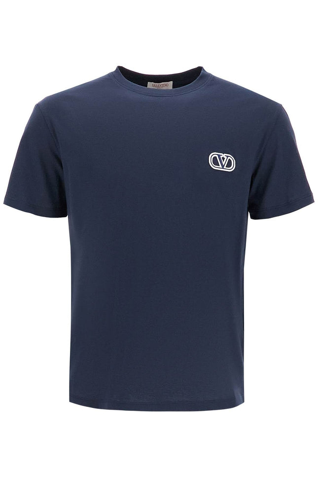 Valentino GARAVANI t-shirt with vlogo signature patch - Blue