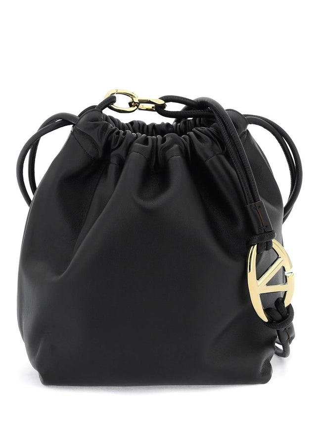 Valentino GARAVANI vlogo pouf bucket bag with - Black