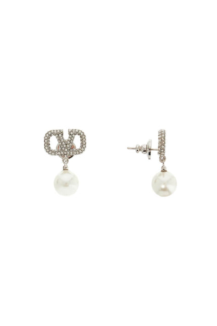 Valentino GARAVANI vlogo signature earrings with swarovski® - Silver