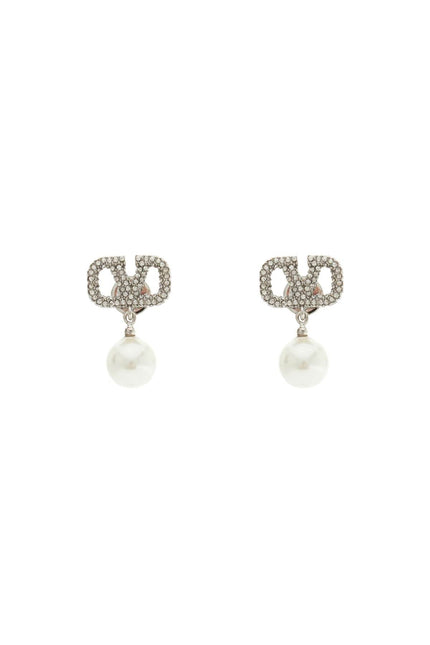 Valentino GARAVANI vlogo signature earrings with swarovski® - Silver