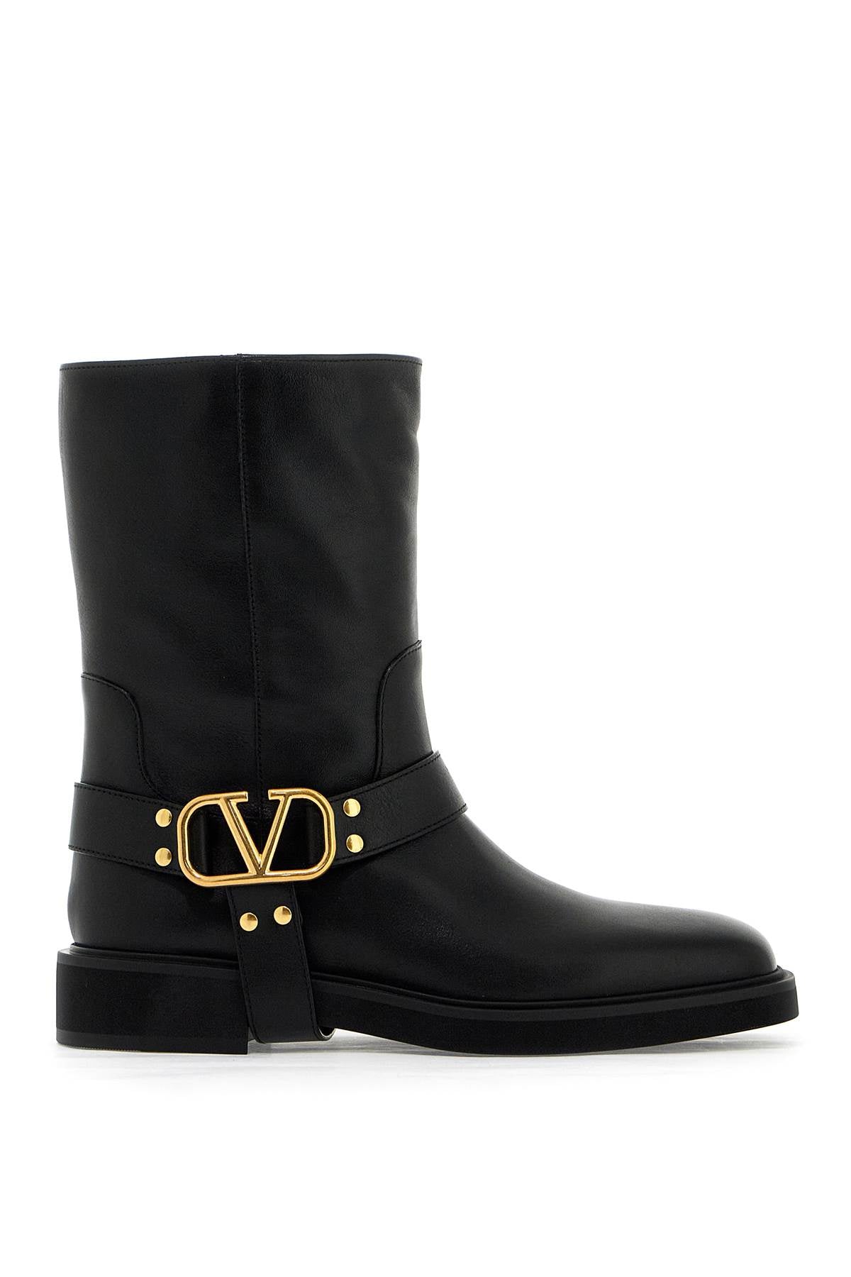 Valentino GARAVANI vlogo signature leather biker boots - Black