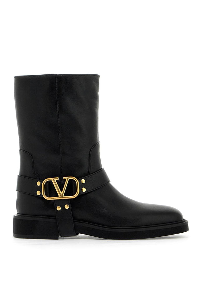 Valentino GARAVANI vlogo signature leather biker boots