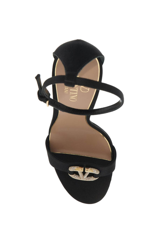 Valentino GARAVANI vlogo signature satin sandals - Metallic