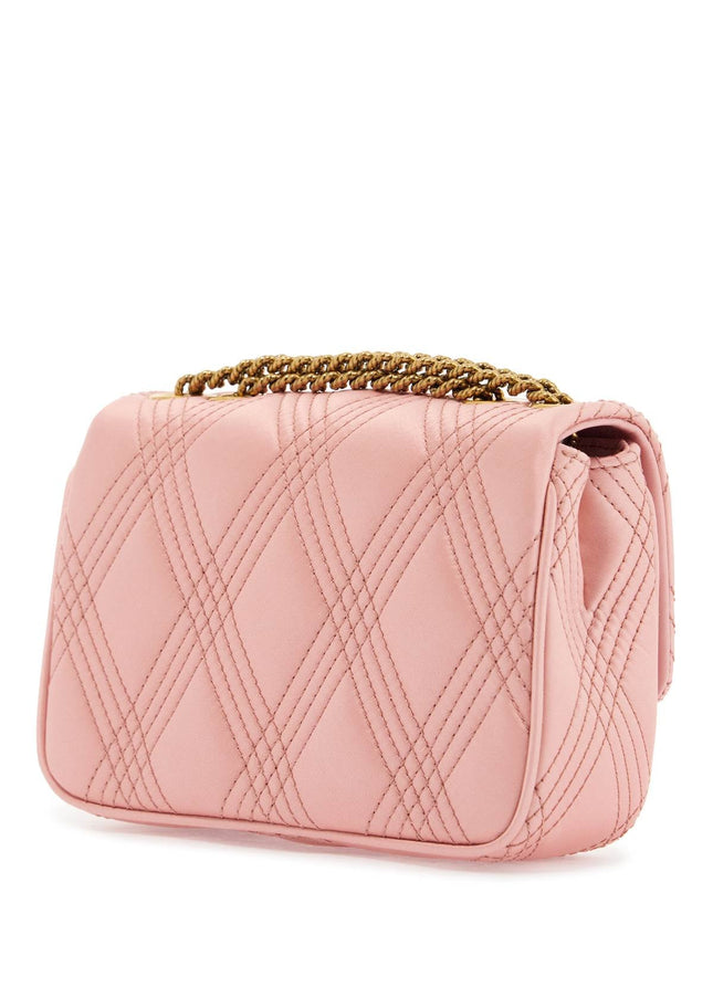 Valentino Garavani borsa a spalla small rock-chic rosa geranio in pelle