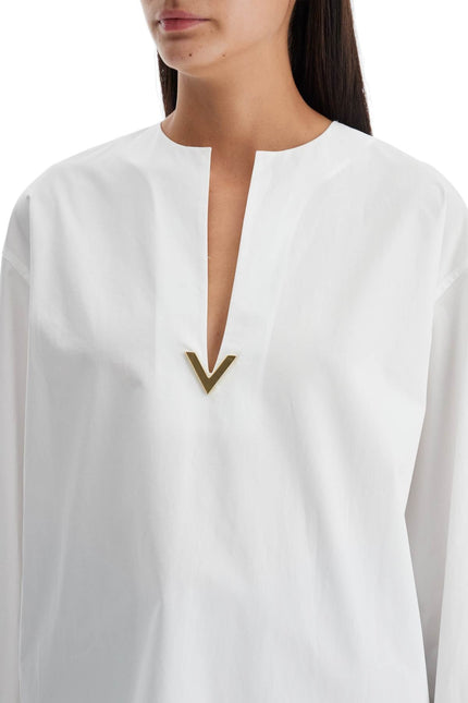 Valentino Garavani boxy poplin blouse in