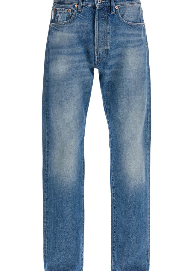 Valentino Garavani jeans with metallic v detail