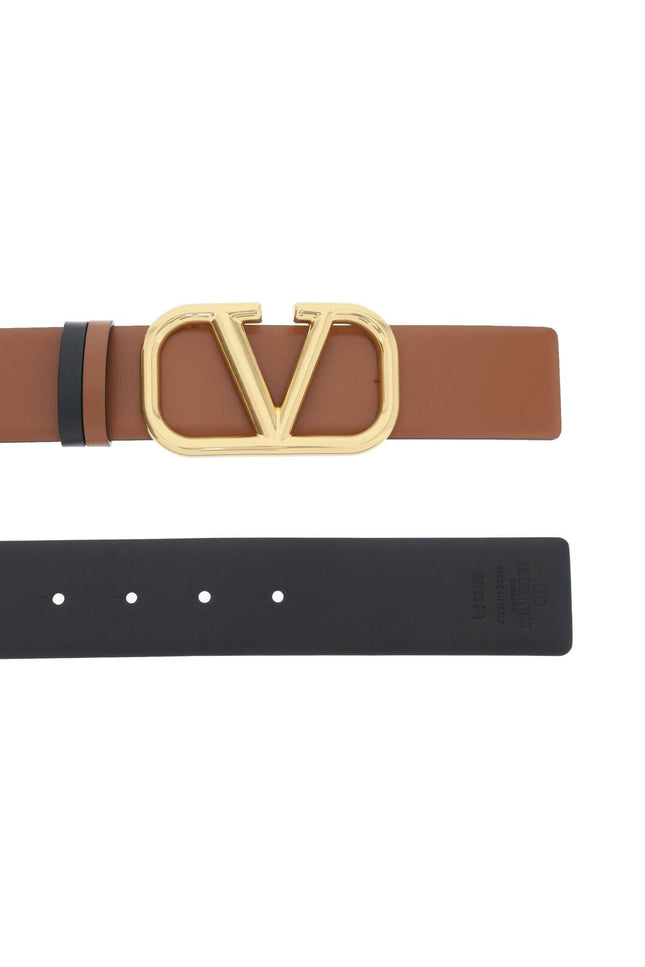 Valentino Garavani leather vlogo signature reversible belt