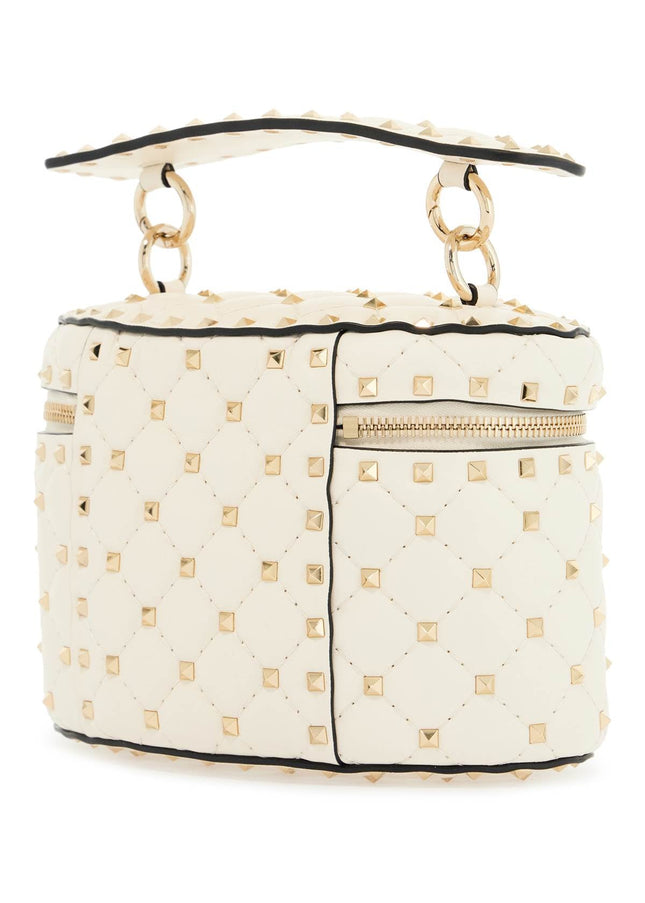 Valentino Garavani light ivory leather cylinder bag with chain