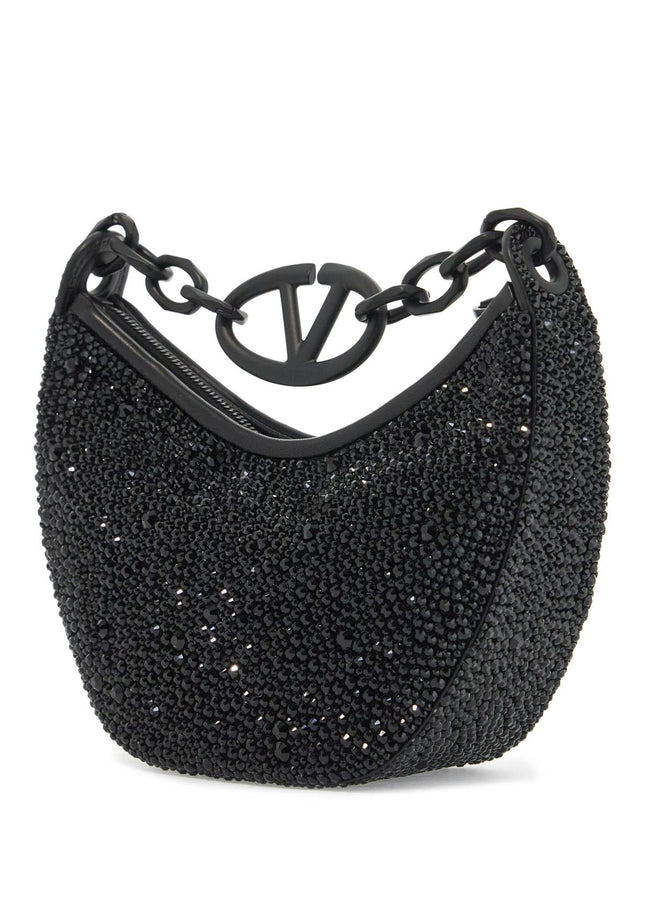 Valentino Garavani mini vlogo moon bag hobo purse with