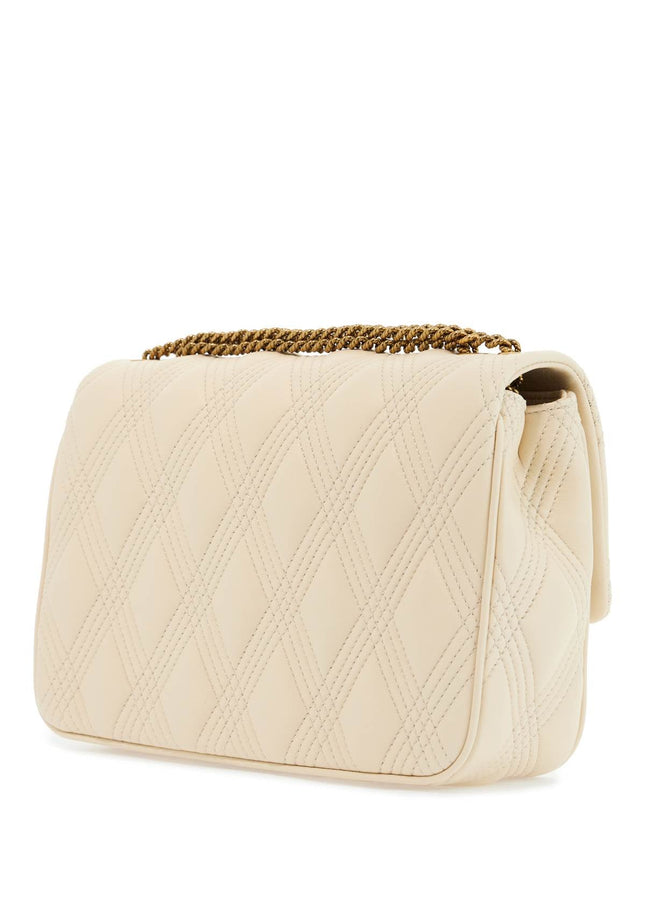 Valentino Garavani quilted shoulder bag butter white with golden chain