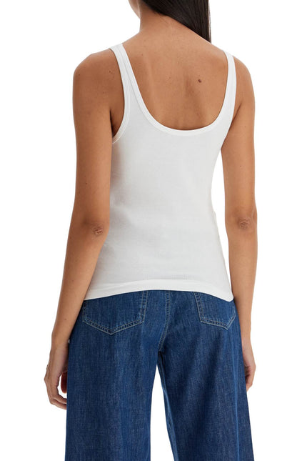 Valentino Garavani ribbed tank top with v neckline