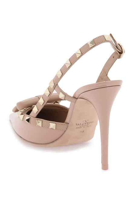 Valentino Garavani rockstud bow slingback pumps