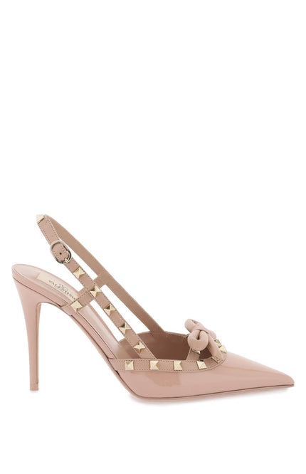 Valentino Garavani rockstud bow slingback pumps