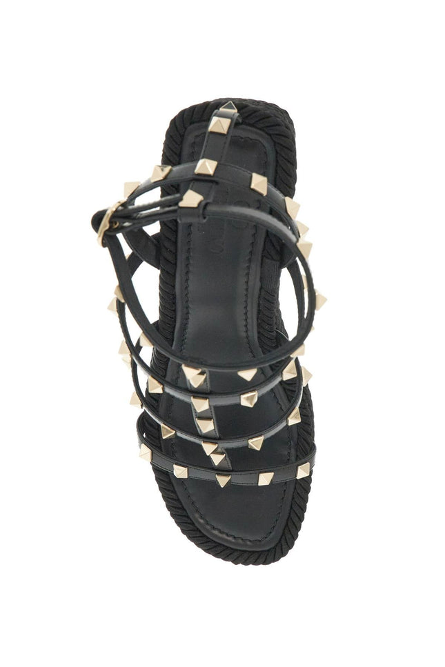 Valentino Garavani rockstud wedge sand