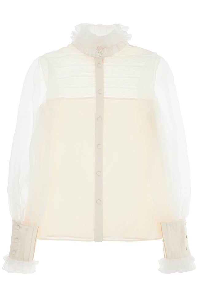 Valentino Garavani silk blouse with ruffles