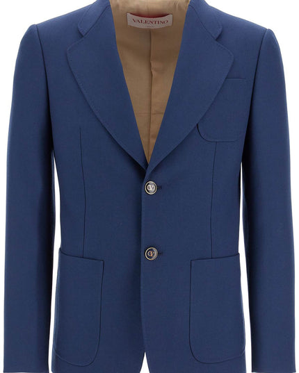 Valentino Garavani slim fit wool gabardine jacket