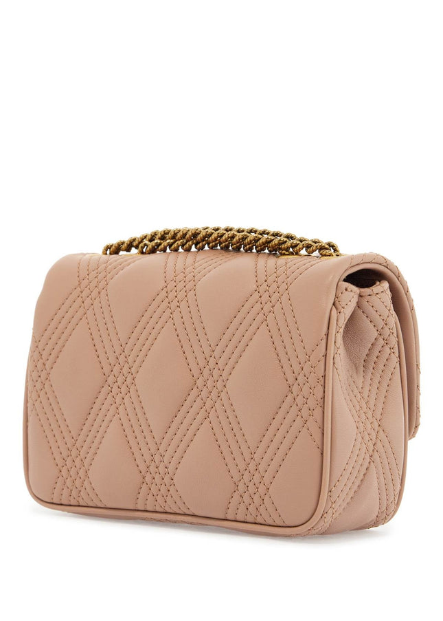 Valentino Garavani small shoulder bag in cinnamon pink with diamond pattern