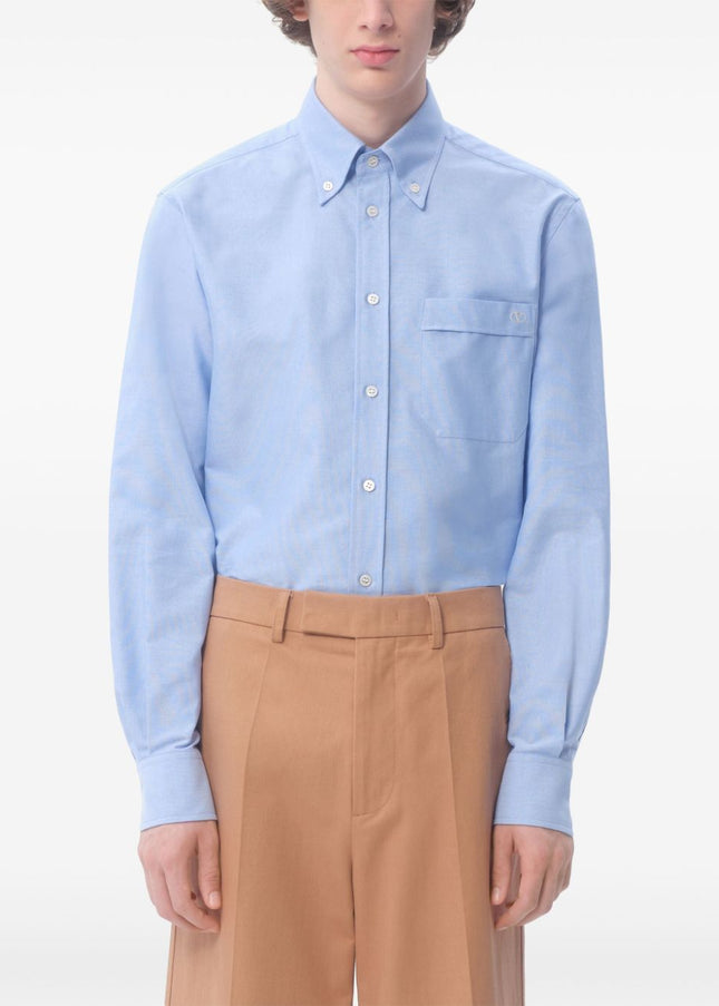 Valentino Shirts Clear Blue