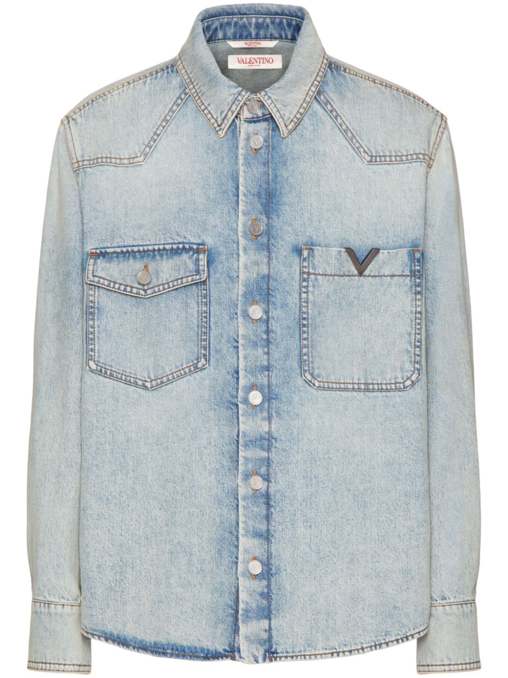 Valentino Shirts Clear Blue