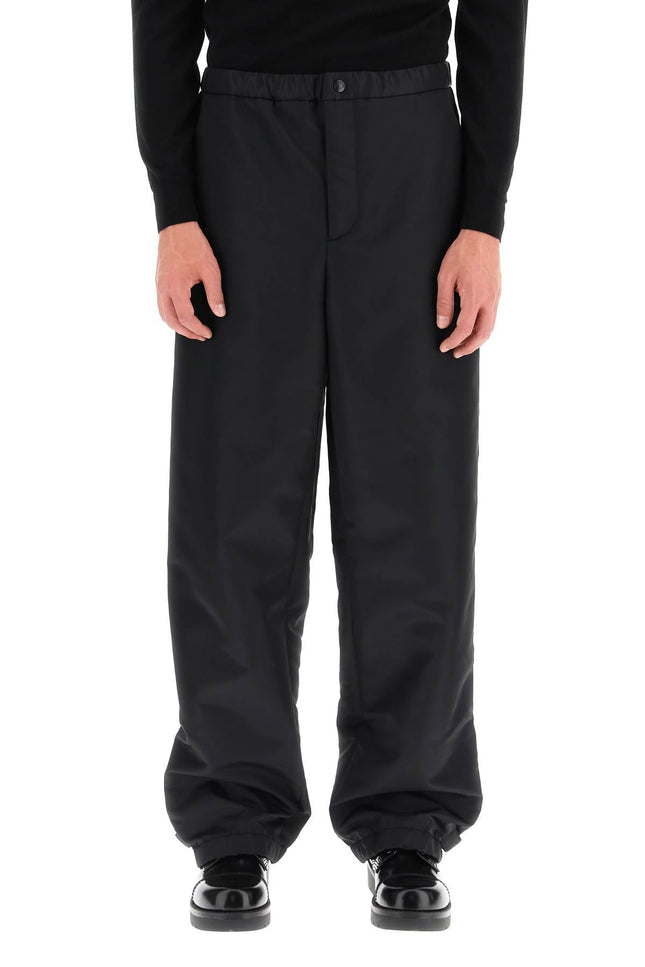 Valentino nylon cargo pants with roman stud detail - Black