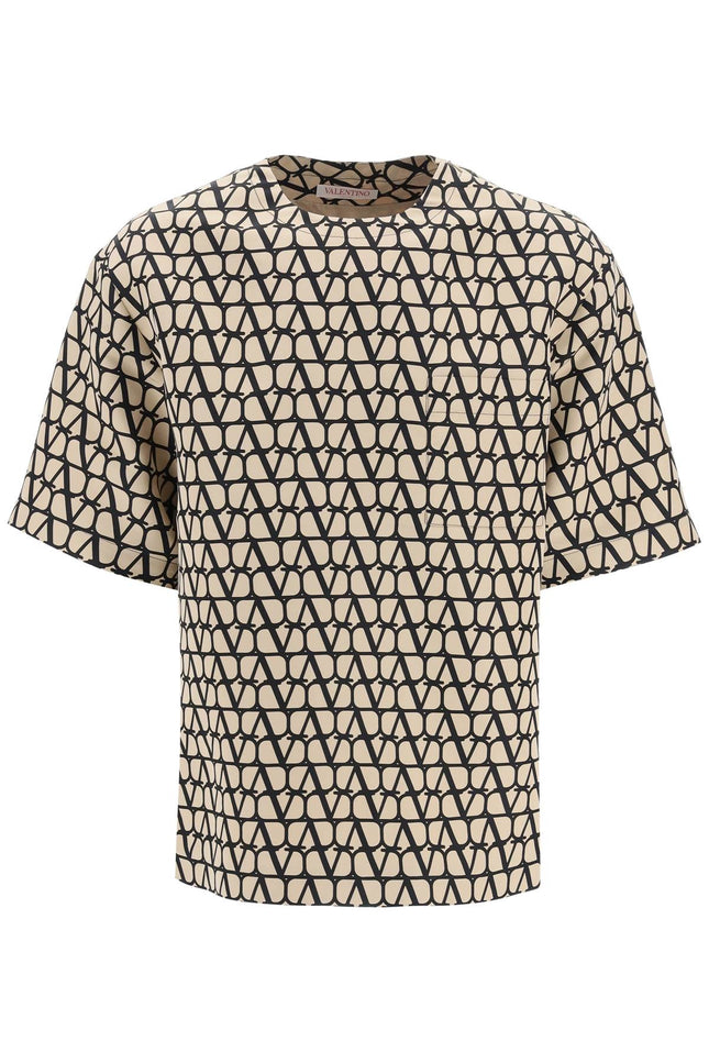 Valentino silk faille t-shirt - Beige