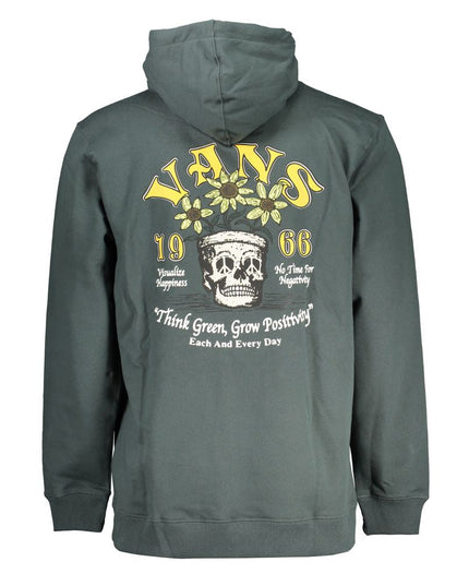 Vans Green Fleece Hooded Sweatshirt with Logo Print