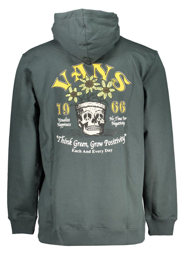 Vans Green Fleece Hooded Sweatshirt with Logo Print