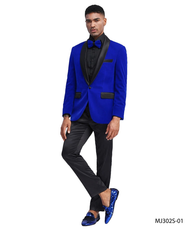 Velvet Jackets, Slim Fit Sports Coat, Royal Blue