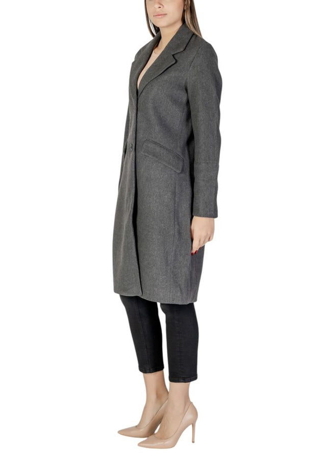 Vero Moda Gray Polyester Jackets & Coat