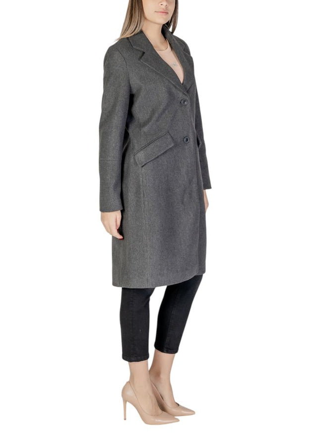 Vero Moda Gray Polyester Jackets & Coat