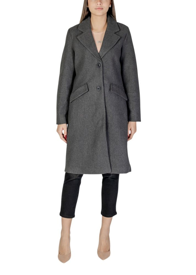 Vero Moda Gray Polyester Jackets & Coat