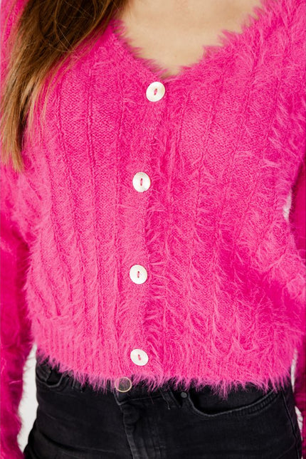 Vero Moda Pink Nylon Cardigan