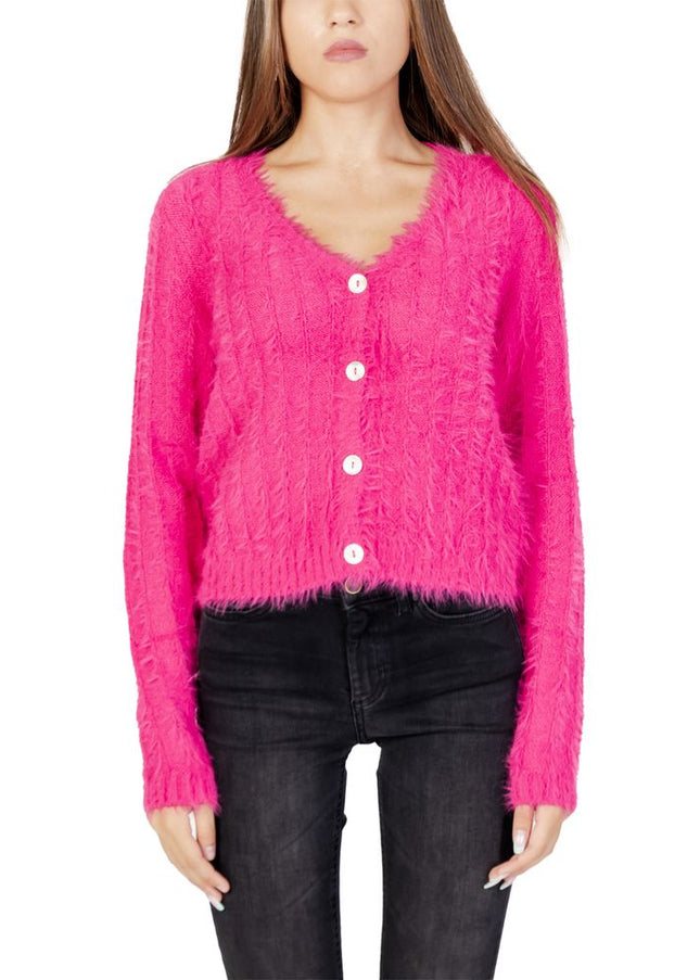 Vero Moda Pink Nylon Cardigan